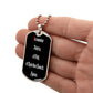 In Nomine Patris LATIN Dog Tag pendant necklace