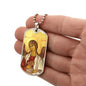 Archangel Jegudiel Dog Tag military pendant necklace