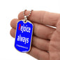 Rejoice always. 1 Thessalonians 5:16. Dog Tag military pendant necklace. Military ball chain