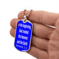 In the beginning, God created the heavens and the Earth. Genesis 1:1. Dog Tag pendant necklace. Military ball chain