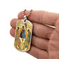 Holy Trinity Old Testament Military Dog Tag Pendant Necklace