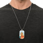 Immaculate Heart of Mary Dog Tag military pendant necklace