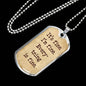 It's Fine. I'm Fine. Everything is Fine. Boyfriend gift, Dog Tag Military Necklace, Inspirational quote, Motivational quote, Positive quote
