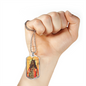 Dog Headed Saint Christopher Military Dog Tag Pendant Necklace