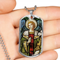 Archangel Gabriel Dog Tag necklace