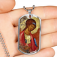 Archangel Michael Rublev dog tag necklace