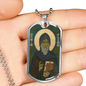 Saint Finnian of Clonard Dog Tag military pendant necklace
