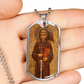 St Francis of Assisi dog tag necklace