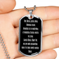 Ave Maria Gratia Plena Dominus Tecum Dog Tag pendant necklace