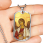 Archangel Jegudiel Dog Tag military pendant necklace