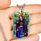 Saint Abigail Dog Tag military necklace