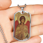 Archangel Michael miltary necklace