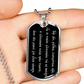 Theotokos Virgin Churc Slavonic rejoice Dog Tag pendant necklace