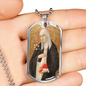 Saint Catherine of Siena Dog Tag military pendant necklace