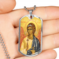 Guardian Angel  Dog Tag  necklace