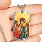 Archangel Barachiel Dog Tag military pendant necklace