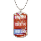 Hatred stirs up strife but love covers all sins. Proverbs 10:12. Dog Tag military pendant necklace, military ball chain
