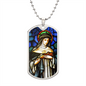 Saint Catherine of Siena Dog Tag military pendant necklace