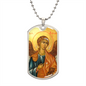 Archangel Raphael Dog Tag military pendant necklace