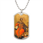 Saint Catherine of Alexandria Dog Tag military pendant necklace
