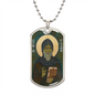Saint Finnian of Clonard Dog Tag military pendant necklace