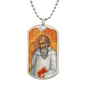 Saint Benedict of Nursia Dog Tag military pendant necklace