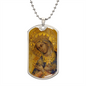 Virgin Mary Dog Tag Necklace