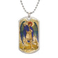 St Michael the Archangel dog tag necklace