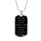 Theotokos Virgin rejoice Dog Tag pendant necklace Church Slavonic