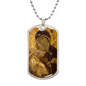 Virgin Mary Eleusa Vladimir Dog Tag military necklace