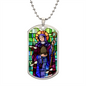 Saint Abigail Dog Tag military necklace