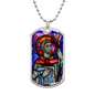 Saint Columba of Iona Dog Tag military pendant necklace