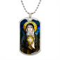 St Clare of Assisi Dog Tag necklace