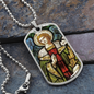Archangel Gabriel Dog Tag necklace