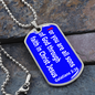 For you are all sons of God through faith in Christ Jesus, dog tag military pendant necklace