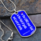 For the Lord your God is the God of gods and Lord of Lords, Deuteronomy 10:17, dog tag military pendant necklace