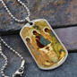 Saint Trinity Old Testament Icon Dog Tag military pendant necklace