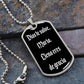 Dios te salve Maria dog tag pendant necklace