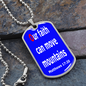 Our Faith Can Move Mountains, Matthews 17:20, Dog Tag military pendant necklace
