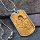 Archangel Gabriel Sinai dog tag necklace
