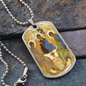 Holy Trinity Old Testament Military Dog Tag Pendant Necklace