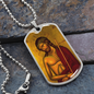 Jesus Christ The Bridegroom Dog Tag military pendant necklace