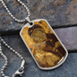 Virgin Mary Eleusa Vladimir Dog Tag military necklace