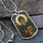 Saint Finnian of Clonard Dog Tag military pendant necklace