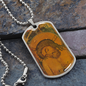 Extreme Humility Icon Dog Tag military pendant necklace