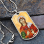 Saint Barbara Dog Tag necklace