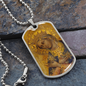Virgin Mary Dog Tag Necklace