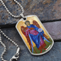 Archangel Gabriel Dog Tag necklace