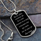 Theotokos Virgin rejoice Dog Tag pendant necklace Church Slavonic