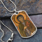 St Clare of Assisi dog tag necklace